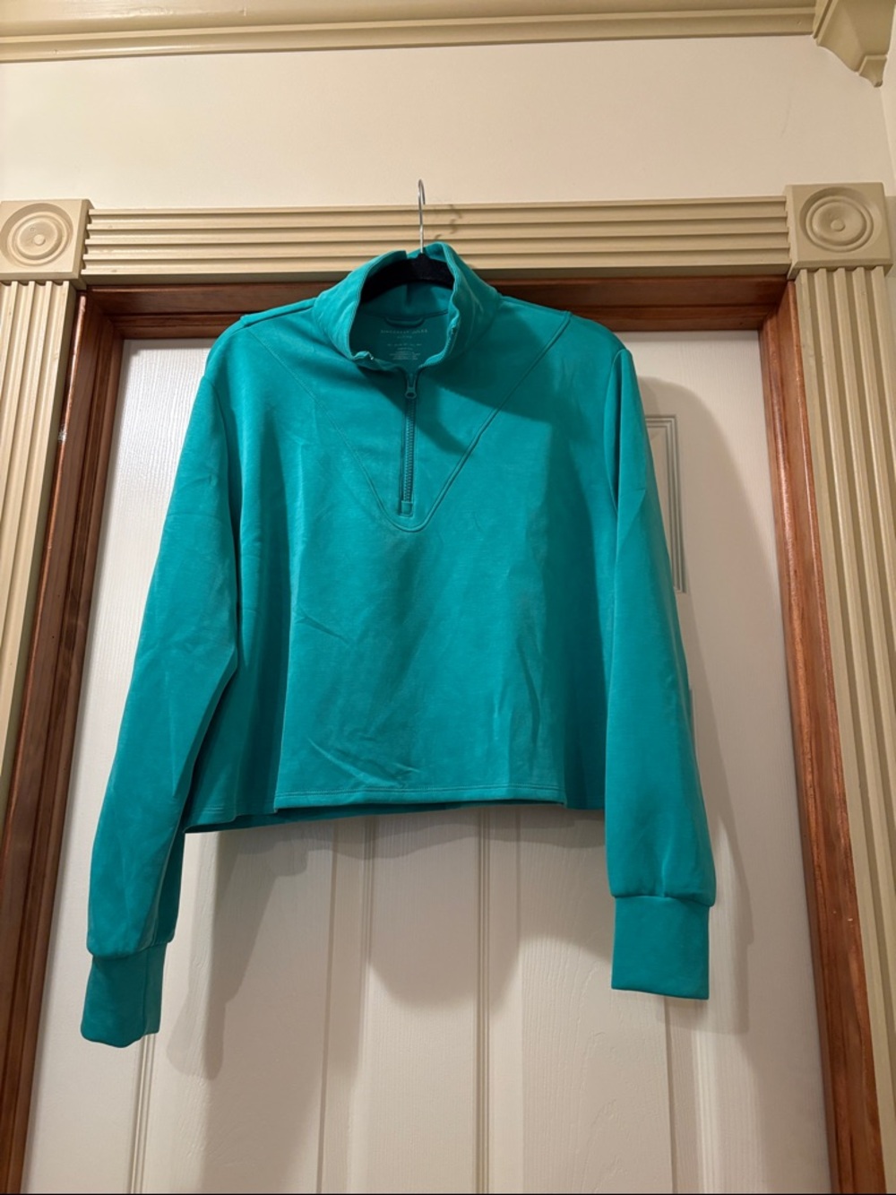 Sincerely Jules Active Green Quarter-Zip Pullover